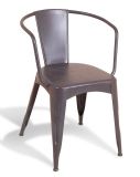 Harlem Industrial Curved Back Grey Chair